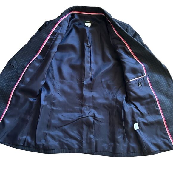 J. Cree | Striped Wool Blazer, Size 2 - Picture 5 of 10